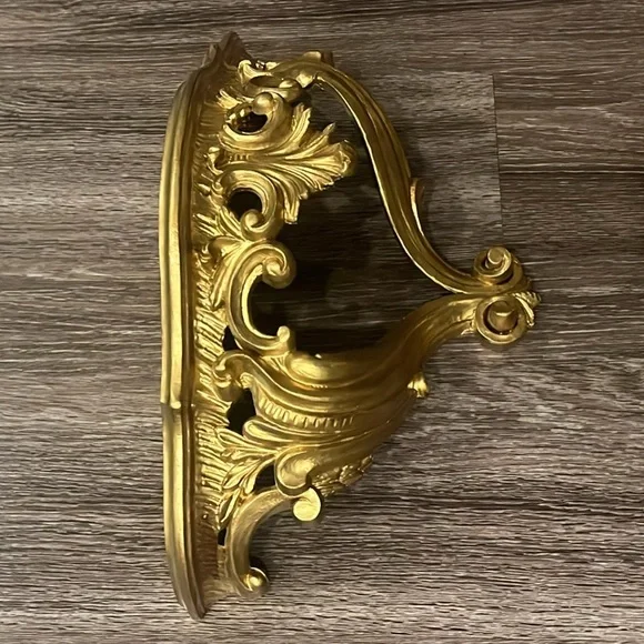 Vintage Italian Floating Wall Shelf Ledge Mount Ornate Florentine - Picture 3 of 9